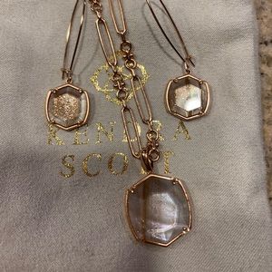 Authentic Kendra Scott Earring and Necklace Set